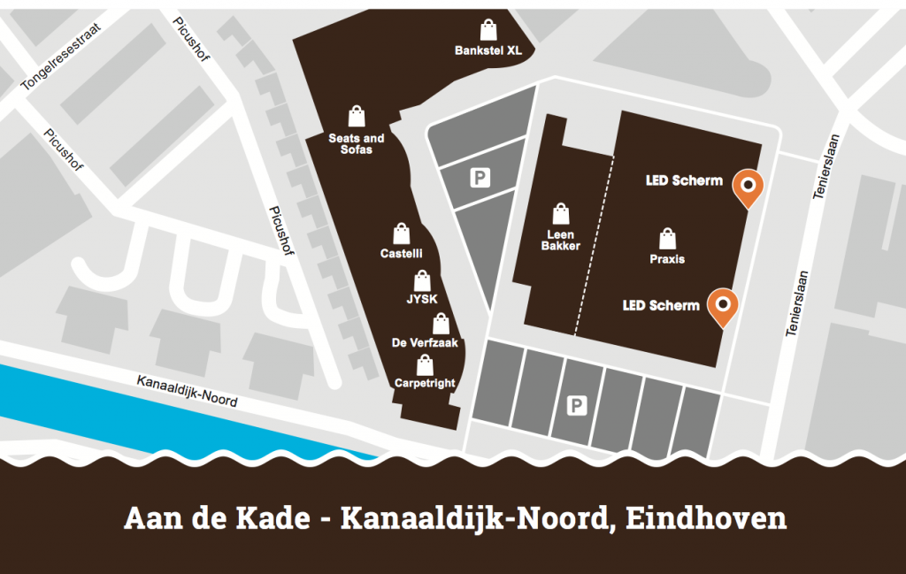 Locatie LED-schermen Aan de Kade